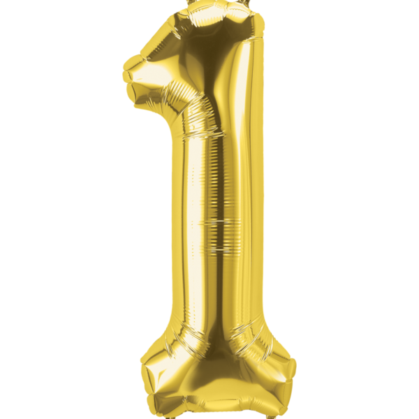 Ballon "Cijfer 1 Goud"