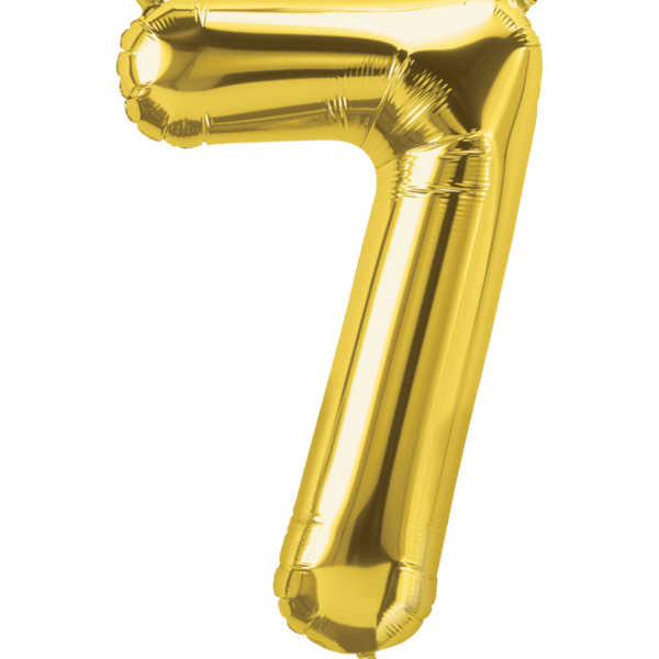 Ballon "Cijfer 7 Goud"