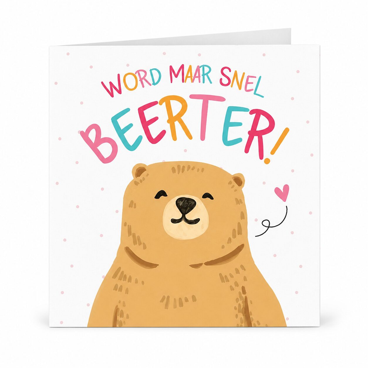 KRT-030 – 915440 51a Word maar snel beter Beterschapskaart - Afbeelding 1